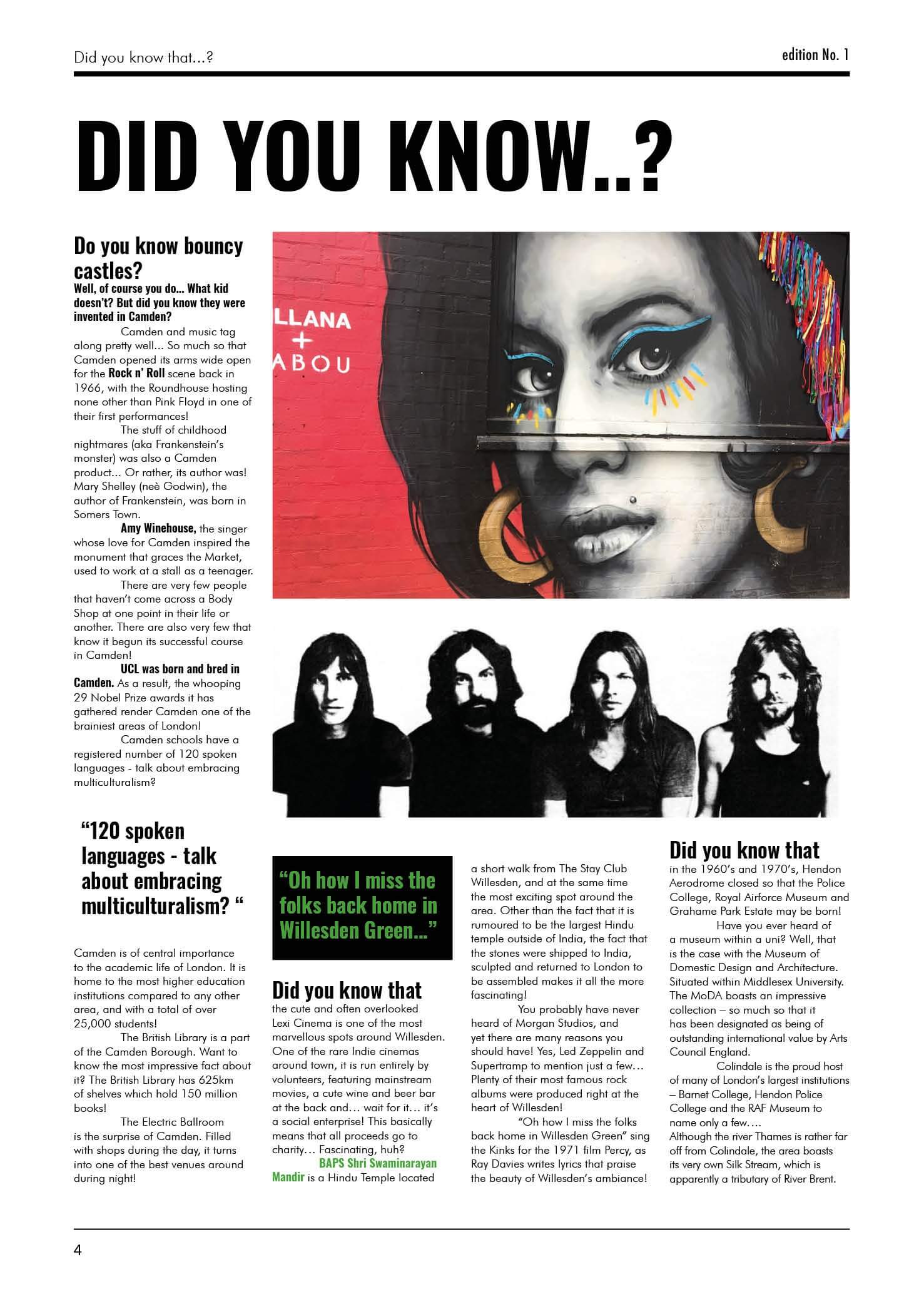 The Stay Club Newspaper First Edition - Page 4