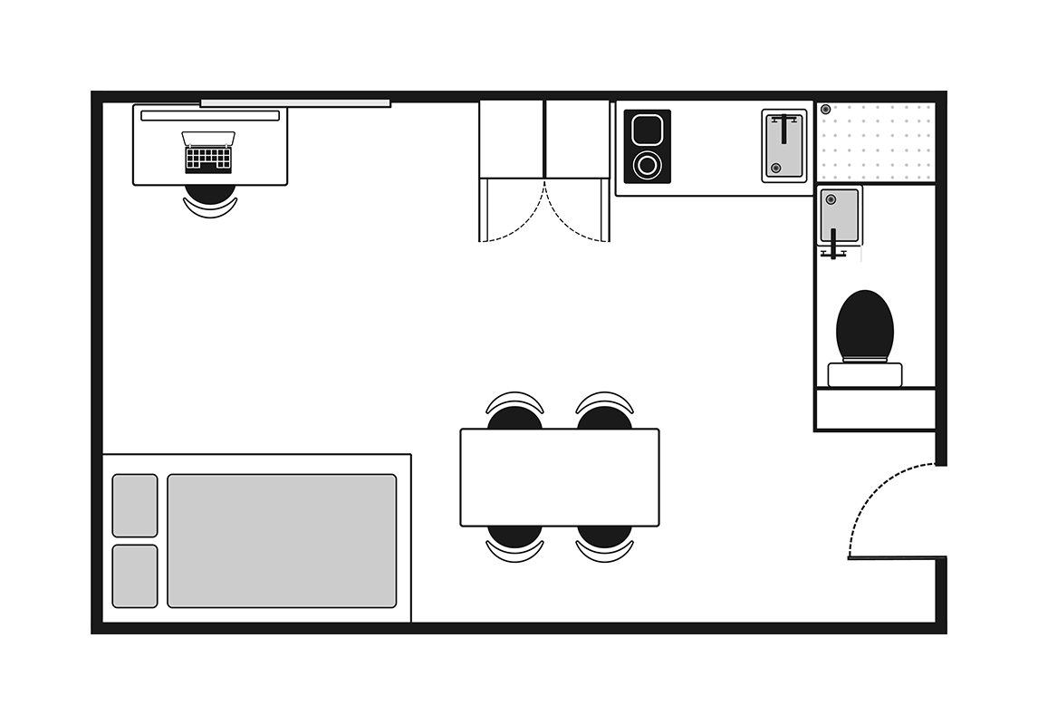 The Stay Club Camden - Premium Suite Floor Plan